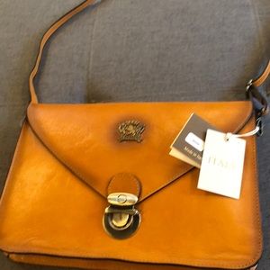 Brand new Pratesi Firenze Envelope leather bag